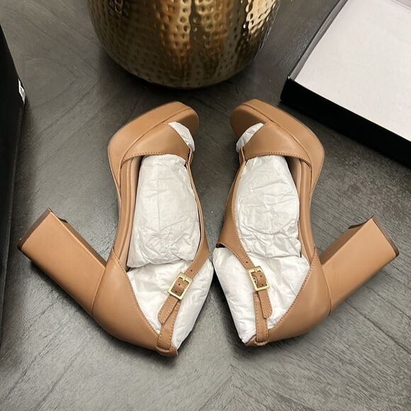 27 EDIT Naturalizer Jae Leather T-Strap Platform Dress Sandals - Picture 7 of 11